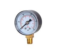 JIVTO manomètre sec, 1-1/2" dia, 0-100 Psi, 0-7 Bar, 1/8" BSPT montage inférieur, fenêtre PC