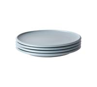 Jiwoo Assiettes Plates Zen 8,5" Bleu Mat - Lot de 4