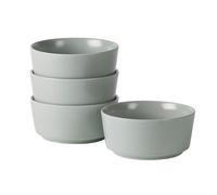 Jiwoo Bol à Céréales 15 cm Roman Holiday Gris Mat - Set de 4 Pièces