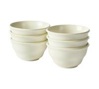 Jiwoo Bol ZEN 11,5 cm Réactif Mat Blanc - Lot de 6 Pièces