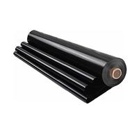 JIwqDY Bâche D'étang 5x5m, Bâche à Bassin HDPE Jardin Piscines Imperméable Membrane Renforcée 0.3mm D'épaisseur pour Bassin d'eau Jardin Étangs Koï (Color : Black, Size : 4x5m(13.1x16.4ft))