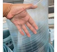 JIwqDY Panneaux de Toit en Polycarbonate Résistant Chocs Panneau Polycarbonate Plaque de Remplacement 0,8mm, Toiture Abri de Jardin, avec Vis(0.8x2m)