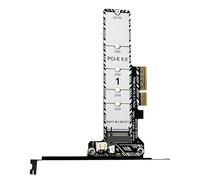 Jiwyunlu Carte d'Extension Disque Dur,Adaptateur PCIe 5.0 M.2 pour PC | Carte Adaptateur avec Dissipateur Thermique pour et Sauvegarde - pour Ordinateur de Bureau, Station de Travail et Stockage