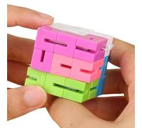 Jiwyunlu Cube Serpent Anti-Stress,Jouet Puzzle de Détente - Puzzle À Blocs Tournants | pour Voyage École Salle de Classe Trajet en Voiture Salle de Jeu Garçons Filles École à la Maison Soirées Jeu