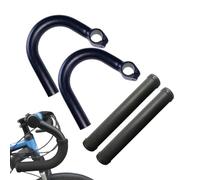 Jiwyunlu Guidons De Vélo - Extensions De Poignées en D'aluminium | De Guidon pour VTT,pour Le Transport en Ville Cyclisme Routier Plein Air Trajet