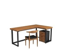 JixCJHj Bureau d'angle，Bureaus en L，Bureaux Gaming，Table d'étude，Montage Facile,，Stabilité Maximale & Nettoyage Facil，pour Télétravail，Chambre, Salon(Right)