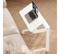 JixCJHj Bureau Pliable,Table d'écriture, Bureau d'ordinateur for Chambre à Coucher, Pas de Montage nécessaire, Réversibles,pour Etudier Travailler Chambre Domicile Maison(White)