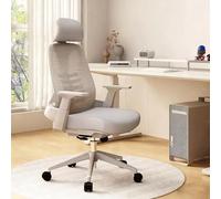 JixCJHj Chaise de Bureau, Chaises Ergonomique Fauteuil de Bureau Dossier Haut, Pivotant, Réglable en Hauteur, Mécanisme d’Inclinaison, avec Support Lombaire(Gray 2)