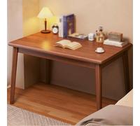 JixCJHj Computer Desk for Home Office, Offices Table for Small Spaces, Writing Desks ，Adjustable Feet | Water-Resistant, Scratchproof Surface，Easy Assembly，for Bedroom(Walnut,140 * 55cm(55 * 22in))