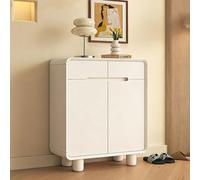 JixCJHj Étagère de Chaussures de Rangement ，Portant de Stockage à l'Entrée，avec Tiroir,Compartiment Ouvert, Séparateur Réglable,Montage Facile ， pour Entrée, Couloir, Vestiaire(137cm/54in)