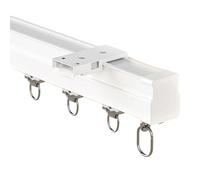 JixCJHj Plafond Flexible Rail pour Rideaux de Rideau incurvé avec Rouleaux Silencieux, Support Mural de Plafond Pliable Montage Mural ou au Plafond pour Bureau, Salon, Chambre(3.2m(10.5ft))