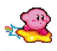 Jixelz Remix Warpstar Kirby Pixel Art - À assembler soi-même - Comprend un support mural et un présentoir - Jouets Kirby et décoration de salle de jeu pour bureau ou mur - Plus de 700 pièces