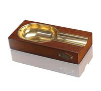Jixi Cendrier Cigare Cendrier en Bois Massif Métal Cendrier Cigare Haut de Gamme Creative Hôtel Home Cendrier Cigare Plateau de Cendres