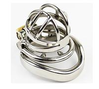 JIXIN Ceinture De Chasteté, Cage De Chasteté - Cock Cage Male Chastity Device Locked Cage Sex Toy Pour Hommes, Clé Et Verrou Inclus,45mm