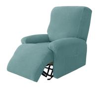 JIXINHEKEJI Housse pour Fauteuil Inclinable en Jacquard Extensible avec Poche Latérale(Size:3-Seater,Color:Light Green)