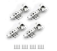 JIXLOUR Charnière Amortisseur 35mm, Lot de 4 Charnières à Fermeture Douce pour Portes de Placard, Meubles de Cuisine et Portes Angulaires Pliantes, Charnières Invisibles pour une Installation Discrete