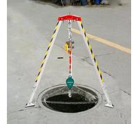 JIXYLN Kit de Sauvetage réglable en Espace confiné, kit de trépied en Aluminium pour Espace confiné 1 200 LB/1 800 LB/2 600 kbs, trépied de Sauvetage pour Pompiers avec Protection antichute et cein