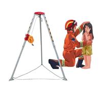 JIXYLN Kit de trépied pour Espace confiné Kit de trépied de Sauvetage Trépied de Sauvetage pour la sécurité des Enfants/Adultes/Personnes âgées Kit de trépied pour Espace confiné Antichute en alumi