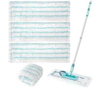 JIYANA Set de 4 Housses en Microfibre pour Leifheit Profi XL Micro Duo/Profi XL Cotton Plus, Puissant absorbeur d'eau et détachant pour Leifheit Serpillière, Convient à Tous Les Types de sols