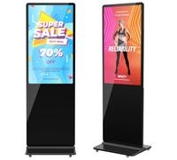 JIYANG Kiosque d'affichage publicitaire Ultra HD d'intérieur de Signage numérique de 32 Pouces avec Soutien pour Le système d'exploitation Android, Contenu Personnalisable et entrée Hdmi Totem