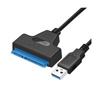 jiyaohui Câble USB Sata Adaptateur Sata 3 vers USB 3.0 Câble Adaptateur USB Sata Prise en Charge du Disque Dur Ssd HDD 2,5 Pouces