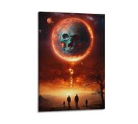 JIYAYCU Poster cosmique Lava Exploration du pays des merveilles sur toile décorative 20 x 30 cm
