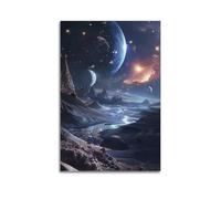 JIYAYCU Poster de l'espace Dark Matter in The Galaxies - Peinture décorative sur toile 40 x 60 cm