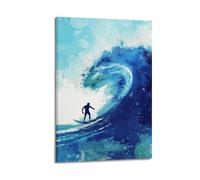 JIYAYCU Poster Sports extrêmes Speed Surfing Challenge Peinture décorative sur toile 40 x 60 cm