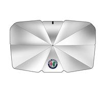 JIYIFAN Pare-Soleil Voiture pour Alfa Romeo Stelvio 2022-, Pare Soleil Voiture Pare Brise Avant Installation Facile Protection UV et Isolation Thermique,A