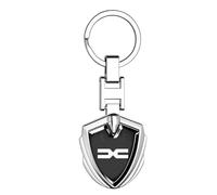 JIYIFAN Porte-clés de Voiture pour Dacia Dokker/Duster Van/Jogger Extreme/Lodgy Stepway/Logan 2000-2024, Porte-clés avec Le Logo pour Voiture Individuel comme Cadeau pour Les Fans de Voitures,A