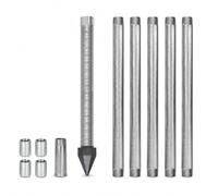 JIYINGHUI Kit Complet Pointe de puits, raccords et Capuchon 5PipeKit
