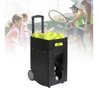 JIYINGHUI Lanceur De Balles De Tennis Automatique avec Angle De Lancement Réglable pour L'entraînement Et La Pratique, Télécommande Et Contrôle par Téléphone Portable, Capacité Maximale De 50 Balles