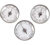 Jiyisi 3pcs / Set Baromètre Thermomètre Hygromètre Baromètre Intérieur Extérieur Baromètre Baromètre Météo, Silver