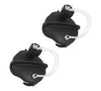 JIYIZO Lot de 2 tuyaux d'égout de 4,6 m pour véhicule récréatif, système complet de vidange de 7,6 cm avec raccords étanches et bouchon d'égout avec raccord de tuyau, pour gestion des réservoirs noirs