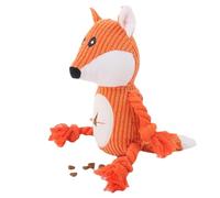 jiyun Fournitures pour Animaux de Compagnie Fox,Pet Supplies Jouet en Peluche pour Chat et Chien | Jouet à mâcher en Peluche de Dentition interactif pour Chien, Jouets en Peluche interactifs pour
