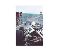 JIYUN Poster vintage Honda Ra302 Racing And Spa 1966 - Peinture décorative sur toile et image d'art moderne pour chambre à coucher - 60 x 90 cm