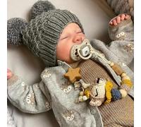 JIZHI Reborn Bébé Poupées Garçon - Poupées Réalistes de 20 Pouces en Vin-ylee Complet avec Accessoires de poupées pour Enfants de 3 Ans et Plus