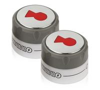 JIZK Lot de 2 boutons de contrôle lumineux pour barbecue Weber Summit à partir de 2012 400/600 séries E-470/670, S-460/470/660/670, pour barbecue Weber (Solid Color)