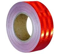 JIZK Ruban adhésif réfléchissant de 5 cm x 25 m, ruban d'avertissement de sécurité haute visibilité pour voiture, vélo, remorque, camion et véhicules extérieurs