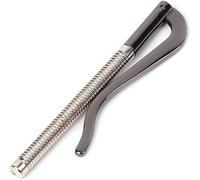 Jizlan 1 pince à billets en métal noir à deux volets pour portefeuille, pièces de rechange, pince à ressort, porte-monnaie, noir, 2 volets