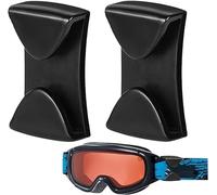 Jizlan Lot de 2 clips antidérapants pour lunettes de ski et de snowboard - Noir