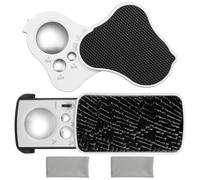 JIZZU 2 Pièces Loupe Bijoutier avec LED Lumière, Petite Loupe de Poche Portable 30X 60X 90X, Loupe Eclairante Coulissante avec Chiffon de Nettoyage pour Lecture, Bijoux, Seniors, Travaux Manuels