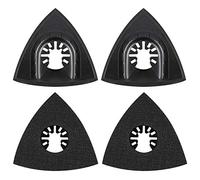 JIZZU 4Pcs Delta Patin de Ponçage 80mm pour Worx Mikita Dewalt, Worx, Bosch