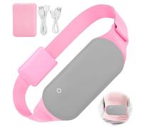 JIZZU Ceinture Menstruelle Chauffante Electrique avec Portable PowerBank, Coussin Massant Chauffant de 3 Niveaux Température 3 Modes de Massage, Cadeau pour les Femmes (Gris)