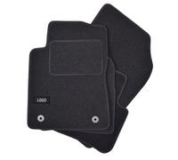 Jj Automotive Logo Tapis De Sol Noir Velours Sur Mesure Pour Honda Hrv Depuis 2015, Renforcée Dans La Zone De La Pédale