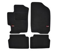 Jj Automotive Logo Tapis De Sol Noir Velours Sur Mesure Pour Mazda 6 2002-2007, 4pcs, Renforcée Dans La Zone De La Pédale