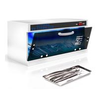 JJ CARE Armoire désinfectante UV - Capacité de 8 L, minuterie manuelle, armoire désinfectant UV de table professionnelle pour salon, spa, bureau et usage domestique, efficacité de désinfection de 99 %