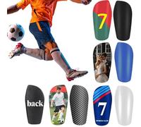 JJ GRADGOWN Protège-Tibias Personnalisés avec Logo & Texte, Mousse Épaisse Anti-Choc, Solide Léger & Durable, pour Athletes et Amis (Style 2)