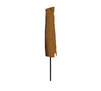 JJ. Housse de protection pour parasol droit rond Ø250 cm Compatible avec les parasols droits ronds Ø250 cm Toile polyester 240g/m2, couleur assortie au parasol Tissu imperméable déperlant Brun