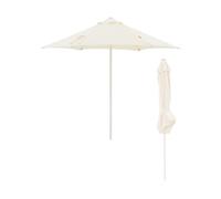 JJ. Parasol droit rond Push-up Ø270 cm Parasol droit Ø2,7 m Ouverture facile push-up Toile polyester 180g/m2 Beige ivoire